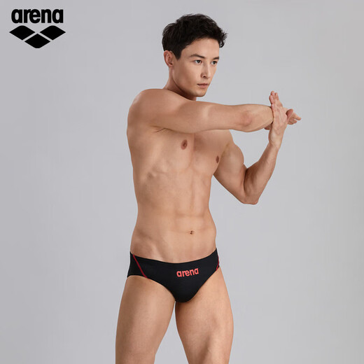 Arena (Arena) Arena im gleichen Stil des Zhejiang-Teams Wettkampf-Slip mit hochelastischer Wickelform für Herren, Schwarz/Silber (BKSV) Die Größe ist zu klein, bitte kaufen Sie eine größere M