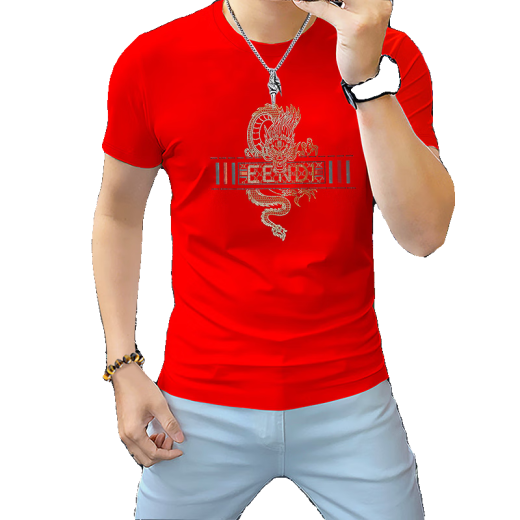 Playboy (Playboy) 2025 Camiseta de manga corta Doble de algodón doble algodón de algodón de algodón de manga de mangas