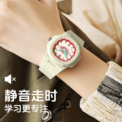 Dickies Student Watch Exam Watch Girls Simple Children's Silent Quartz Watch Chinese Valentine's Day Gift for Girlfriend CL-613 Green