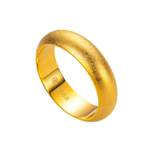 KZD999 Bengal red gold ancient sand gold ring loach back ring men and women long-lasting copper-plated gold-plated light exquisite ancient loach back ring Lao Fengxiang quality No. 7 inner diameter 17.4mm Lao Fengxiang quality