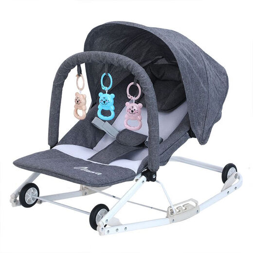 Floß Kern Baby Essstuhl Multifunktionsschaukel Stuhl Neue Stil Schlafartefakt Schaukelstuhl Cradle Deck Stuhl Schaukelbett Baby Blue Mesh Basismodell