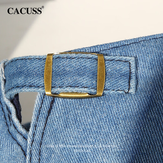 CACUSS【蝶梦蓝海】帽子女春夏前进帽贝雷帽复古蝴蝶牛仔国风时尚画家帽