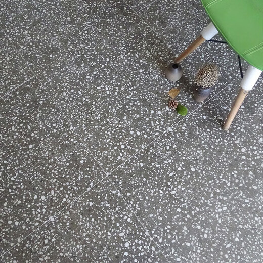 灯屿灰色水磨石瓷砖小颗粒客厅餐厅防滑仿古砖800x800商场服装店地砖 F687 800mm×800mm