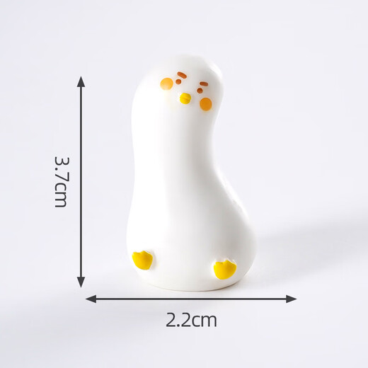 微景观创意可爱水豚卡皮巴拉小公仔盆栽装饰配件桌面动物小摆件 搞怪小白鸭【组合装6个】
