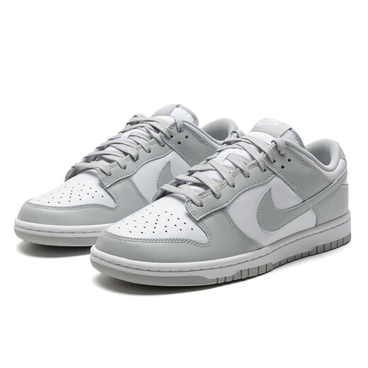 
Nike (Nike) men's shoes official DUNK LOW sports shoes retro rubber sole low top lightweight casual shoes DD1391-103/white/fog gray 39