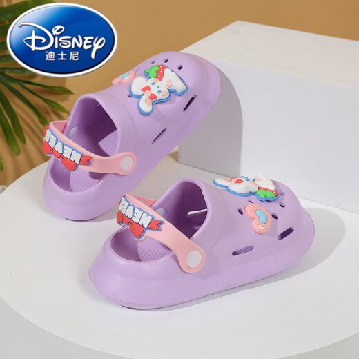 Disney Childre's Hole Chaussures Summer 2025 Nouveau Eva non glissée pour hommes et filles sandales sac bébé caricot animé semelles épaisse chaussures rose 26 -27