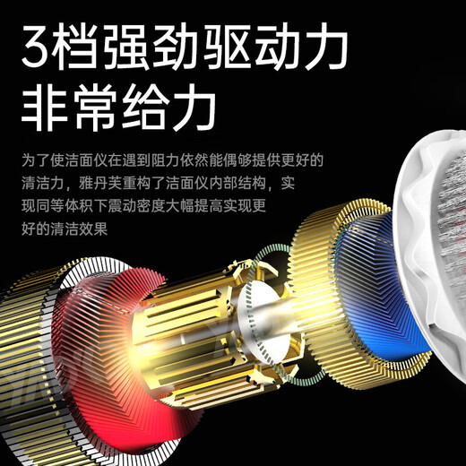 Xiaomi's sonic facial cleansing tool cleans pores, electric facial cleansing device for men and women, rechargeable facial cleansing brush, silver white