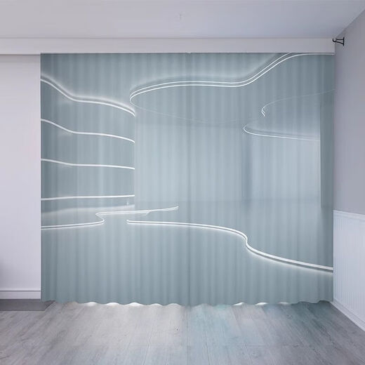 
Youguan 3D three-dimensional technology-sensing curtains for boys bedroom Internet cafe partition curtains ktv bar Internet cafe e-sports hall blackout curtains 10 (12099) hook model 3.5m wide 1 piece/height customization please note