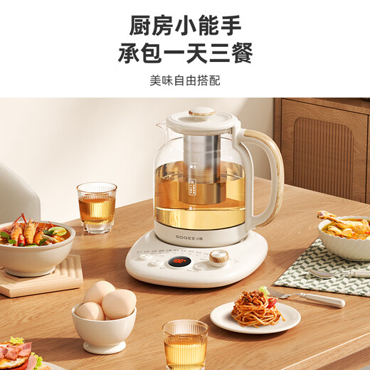 Small quality 0 glue health pot large capacity 1.5L office household tea kettle fully automatic kettle electric kettle thermostatic glass with tea leakage YSH06A