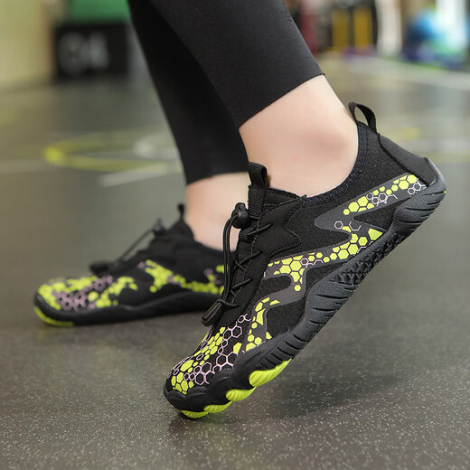 Tibetan beauty era indoor fitness shoes women's five-finger shoes yoga Pilates comprehensive training barefoot non-slip sports shoes running training shoes pink fitness/wear-resistant/non-slip 37 regular size shot