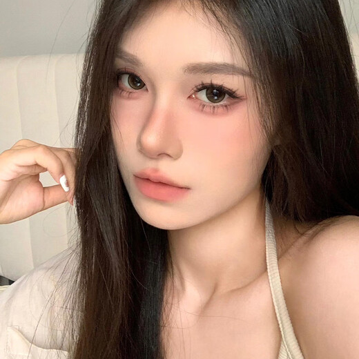 Adorable eyelashes, glue-free, dark brown double-tailed fox false eyelashes, nine-tailed rabbit natural flying slanted fox eyelashes single cluster simulation