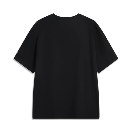 Li ning 2025 Nouvelle-tendance sportive Série Sports Men de glace à la mode masculine Sens de glace confortable et transpiration de chemise culturelle à manches courtes V683-3 Black XL