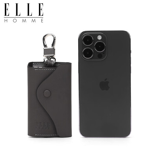 ELLE HOMMEELLEHOMME Key Sac pour les affaires pour hommes Business Casual Taie suspendue Céquette de vache en cuir Casque Coure de protection Gray Ed382300750