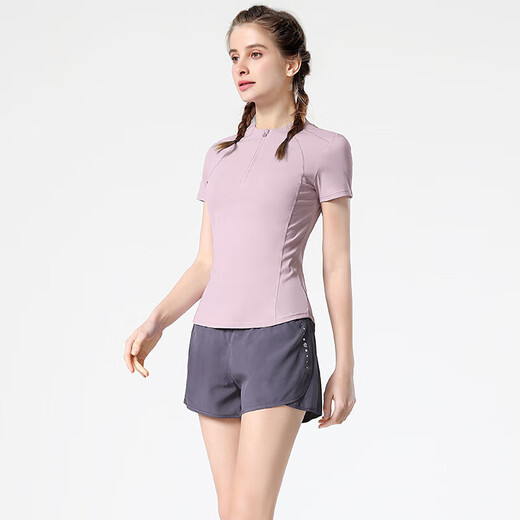 Camel (Camel) Running and Fitness Two-Piece Set pour les shorts anti-exposition décontractés pour les femmes Set Y23BA4L0030B5 Mid-Die Zi XL