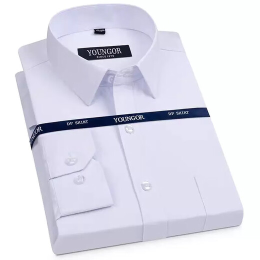 Bürgermeister Yageo Long Sleeve Shirt Herren Frühling und Herbst Sommer 2025 Neue Eisenfreie Business Casual Professional Professionelle weiße Lila Pin Stripe 6624 38 Code 100jin [Jin gleich 0,5 kg] -120jin [Jin gleich 0,5 kg]