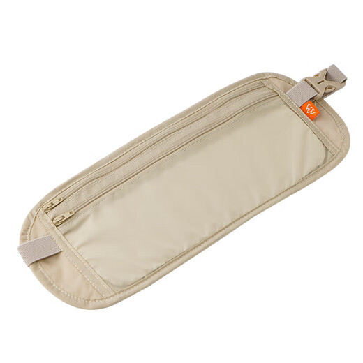 何佳功防盗包贴身腰包出国旅游运动欧洲男女隐形薄款护照包防偷钱包 灰色 均码