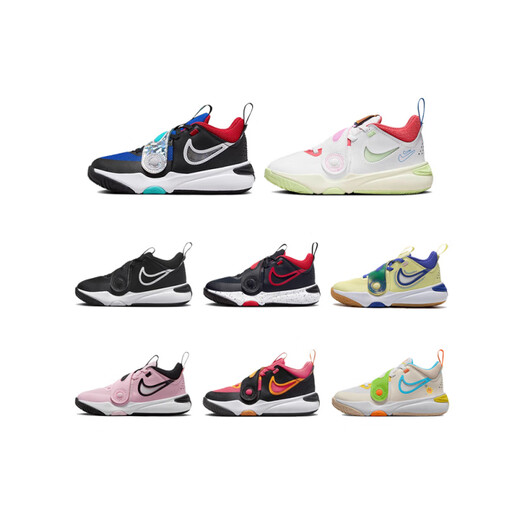 Nike (NIKE) children's shoes for boys and girls Velcro non-slip casual basketball sports FJ1391-001 29.5 -12C-foot length 18cm