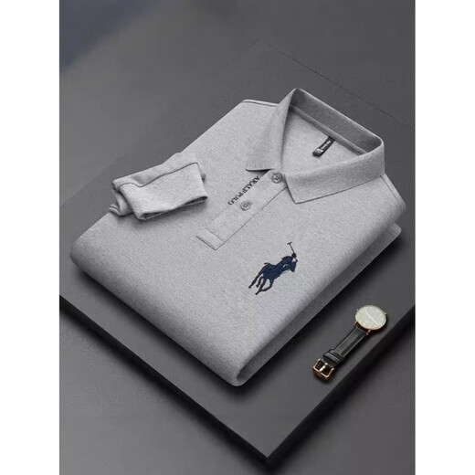 POLO SPORT美国拉夫劳伦经典保罗商务男装长袖t恤翻领大码polo衫中年休闲纯 1203白色 M [90-110斤]