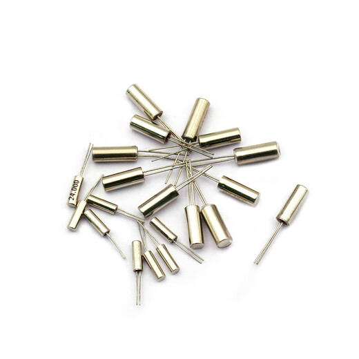 Dafuri 3x8 cylindrical passive crystal oscillator 32.768K quartz crystal 2x6 quartz crystal 6MHZ 8 12 16 2x6 32.768KHz (10 pieces)