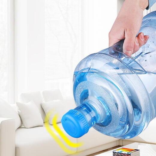 Lingyu water dispenser barrel food grade pure water barrel thickened large barreled water barrel tea bar machine drinking mineral water storage barrel extra thick 18.9 liters PC material pressure mouth - without handle