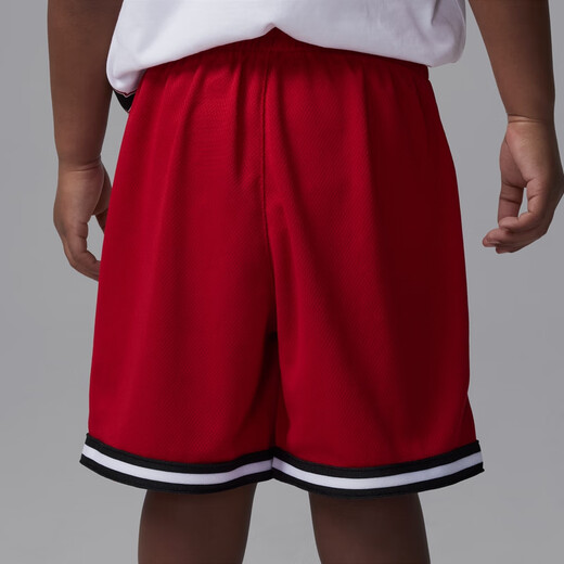 耐克（NIKE）Jordan官方耐克乔丹男童婴童季后赛T恤和网眼布短裤套装II3493 687健身红 105 4T
