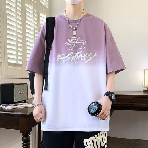 FHHUABD summer short-sleeved T-shirt boy 12-15-year-old teenager 13 handsome loose half-sleeved 14 large children's T-shirt top WY3527 black short-sleeved (quality upgrade) 2XL (130-150Jin [Jin equals about 0.5 kg])
