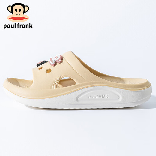 Paul Frank Big Mund Affe Sandalen für Frauen Sommer Eva Home Shoes Home Badezimmer Badeschuhe im Freien im Freien mit dick-lockigen Sandalen 6321 Weiße Frauenstil 36-37 Kartengröße Einheit