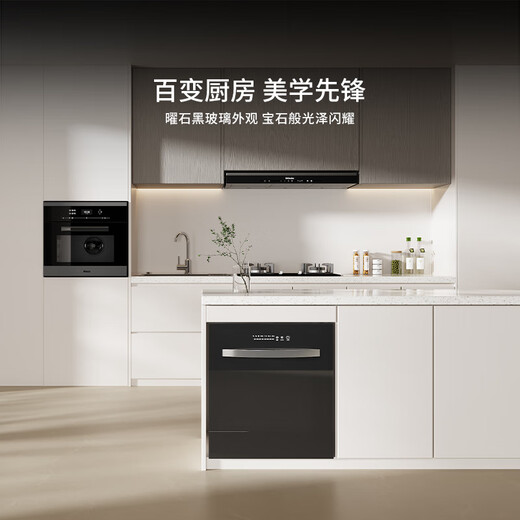 Wanhe embedded dishwasher household fully automatic hot air drying and disinfection double-layer spray arm fruit and vegetable washing QW13-H2