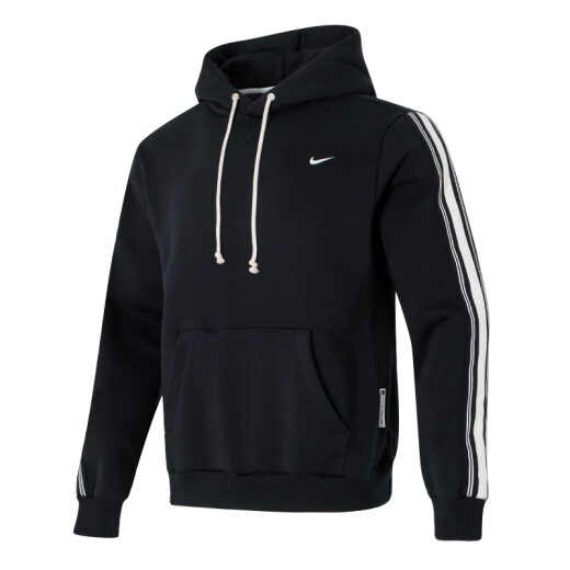 耐克（NIKE）卫衣男装外套夏季新款训练运动连帽防风休闲加绒套头衫HJ3882-010 HJ3882-010黑/淡象牙白 M