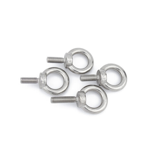 XMSJ national standard 304 stainless steel eye screws, ear-shaped O-type extended eye bolts, ring lifting eye screws M12*601 pcs