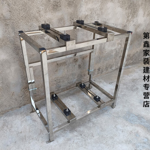 XMSJ不锈钢空调外机落地架1.5P3P5P空调底座垫高架单双层架空气能 长100宽50高1105P双层单散热扇
