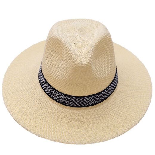 NKADDS middle-aged and elderly hat men summer sun hat middle-aged men top hat sun protection hat elderly sun hat dad cool hat light beige L58-60cm