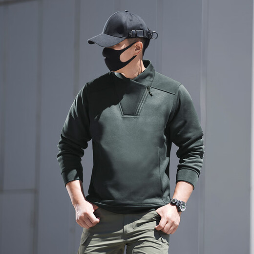 Longya II Longya Tiantong функциональная толстовка с воротником-стойкой, мужская осенне-зимняя повседневная свободная верхняя куртка, черный цвет полярной ночи M 175/96A (140-155Jin Jin соответствует 0,5 кг)