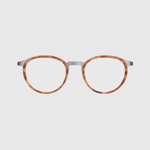 
LINDBERG Lindberg glasses frame men full frame round light titanium frame myopia glasses frame women can wear lenses to give gifts 9767 9767-10/K25