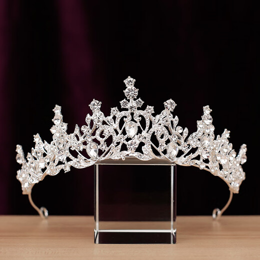 WSAY Crown Tiara Adult Bride 2025 Japanese and Korean New Wedding Dress Accessories 18th Birthday Counter 27# Shangchao