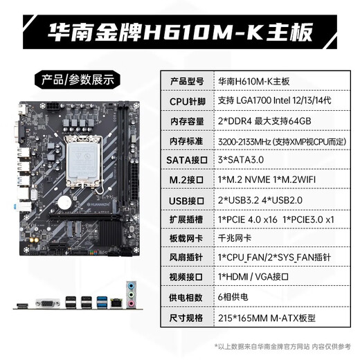 Südchina Goldmedaille H610/B760m Motherboard CPU-Set mit Intel i5 13400F/13490F/12400F/I3 12100F Board U Set Black Myth Delta Game Computer H610m-K mit i5-12400 losen Chips (Kerndiagramm)