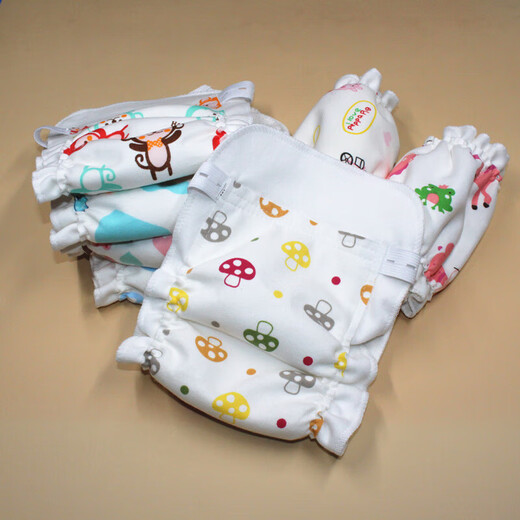 Pantalones de pañales Aoyanlai Spring y verano recién nacido Bebé puro algodón puro algodón transpirable para bebés pañales impermeables pañales pantalones de pañales 3 paquetes versión de actualización sin resistencia al agua d s (5-12Jin [Jin equivale a aproximadamente 0.5 kg])