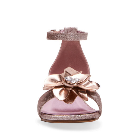 Steve Madden Girls Lessa, Rose Gold Rose Gold 1 Little Kid