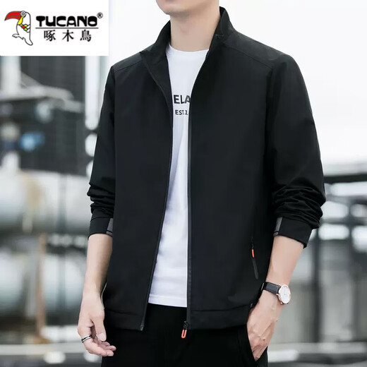 Woodpecker Jacket Men's Jacket Spring and Autumn 2025 Trendy Fashion Casual Versatile Men's Fashion Brand Outerwear J6618 Bean Gray 3XL