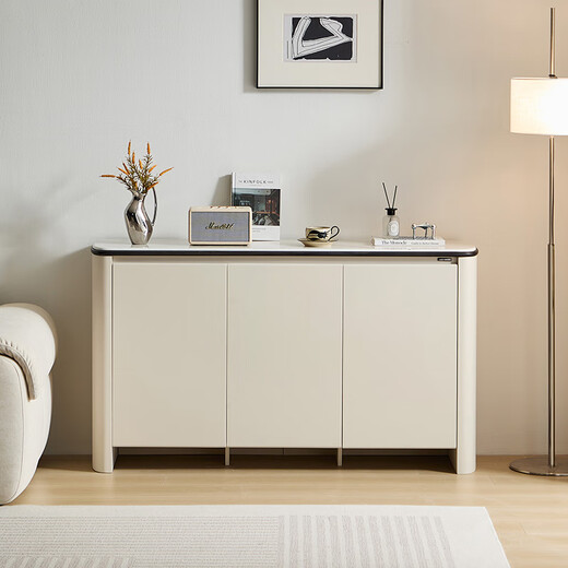 Lin's home sideboard wall-mounted integrated storage cabinet living room tea cabinet small apartment household Muguang series YU1T sideboard 1.5m