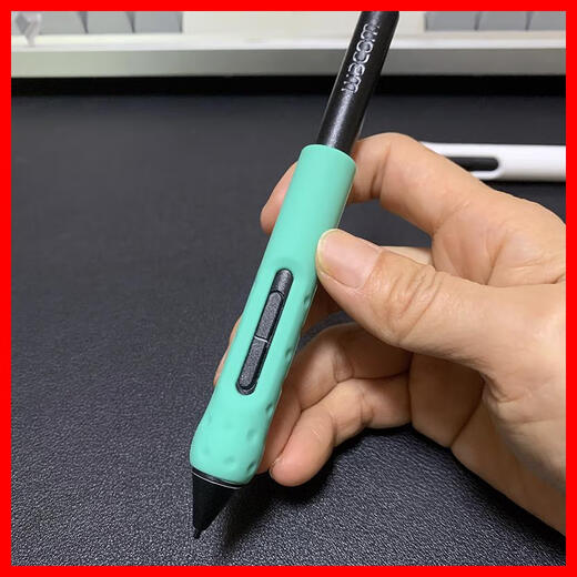 Wacom原装数位板握笔器CTL472/672/4100/6100/690手绘板压感防滑笔套 CTL4100/6100黑色笔套 0x0cm