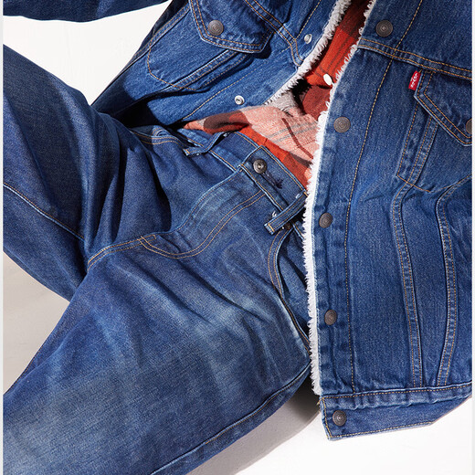 Levi's Midnight Blue Brand Japanese Men's 502 American Nostalgic Retro Street Blue Jeans Dark Denim 28 (32)