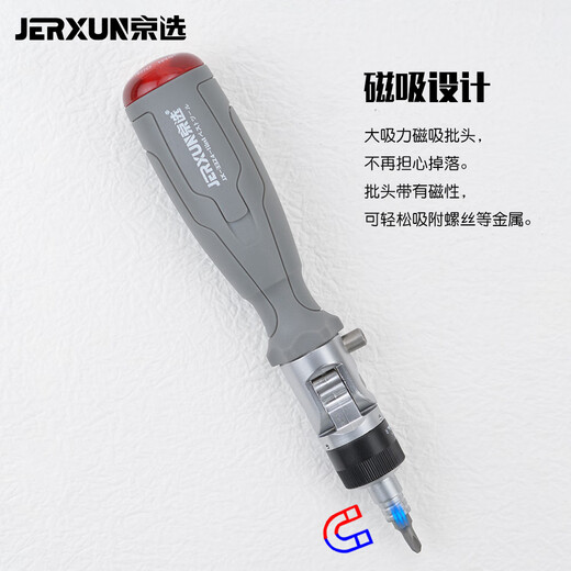 JERXUN ratchet screwdriver multi-angle cross-shaped set mini multi-functional labor-saving screwdriver batch plum blossom hexagonal screwdriver