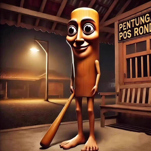 
Foreign Shanhai Jing Figure American aiAI3d Print Abstract Spoof Toys tungtungsahur Wooden Stick Man TungTungTungSahur [Wooden Stick Man] 2 pieces