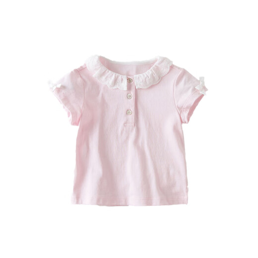 DAVE&BELLA children's T-shirt girls short-sleeved summer dress fashionable baby cotton girl top