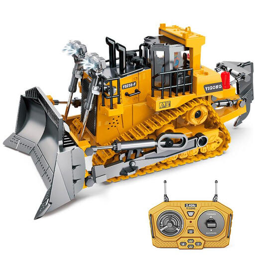 
Toy car remote control excavator alloy engineering car toy electric excavator children's car bulldozer remote control car 9 channel alloy dump truck English packaging (1047)