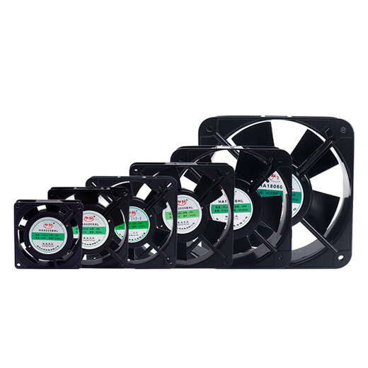 弘科小型轴流散热风机220V12038强力静音工业机柜配电柜散热风扇380V 9225(含油)