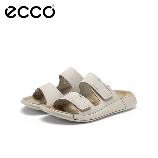 爱步（ECCO）勃肯鞋女 平底外穿凉拖鞋 软底运动沙滩鞋  科摩206823 石灰色20682302378 38