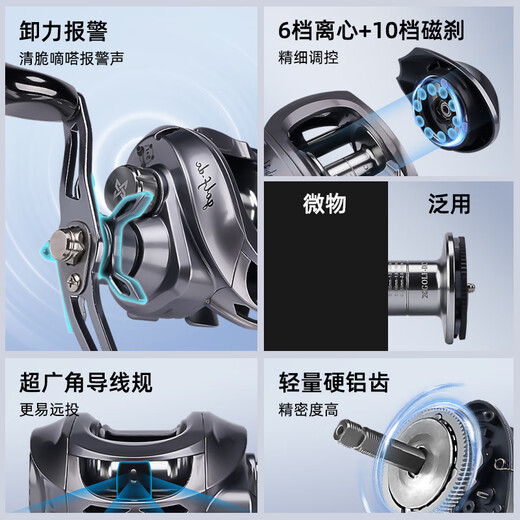 Xiwali 2025 new golf Saoyin DC water droplet universal anti-explosion line long-range black lure fishing reel left hand universal line cup