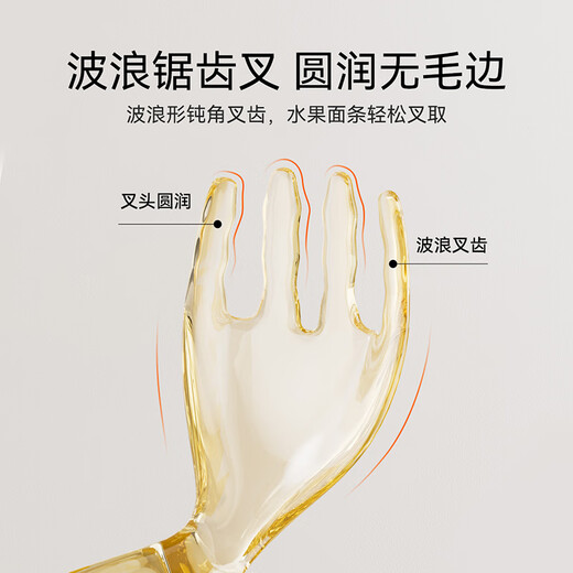 英氏（YEEHOO）婴儿学吃饭训练叉勺一岁宝宝自主进食勺子辅食勺儿童餐具套装